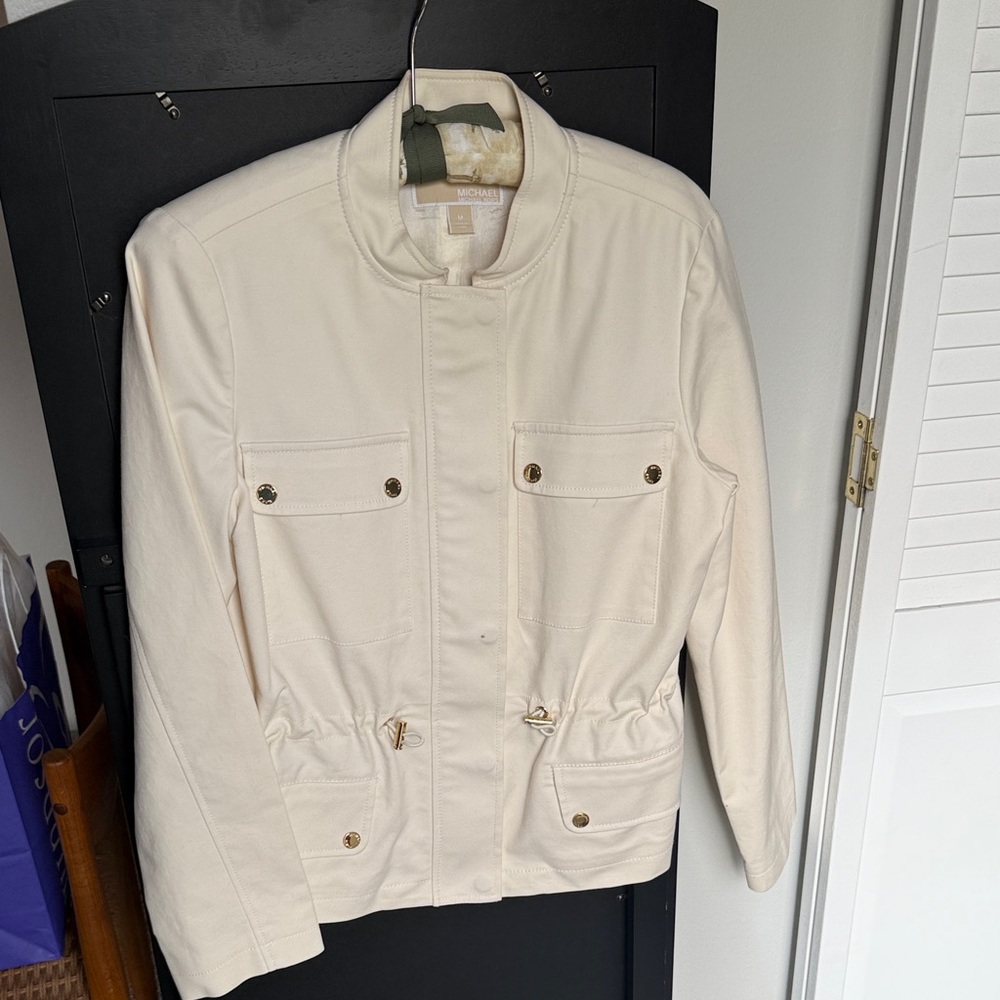 Michael Kors Men's Off-White Military Jacket